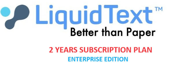LiquidText 2YEARS Logo